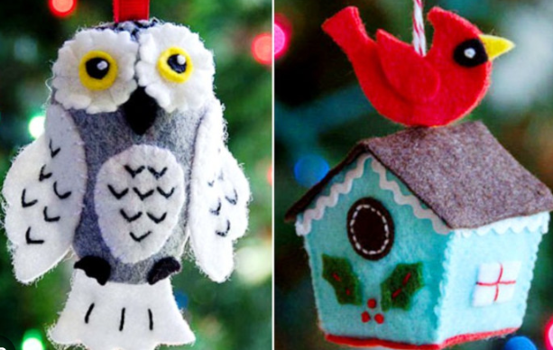 фетр листовий іграшки на ялинку