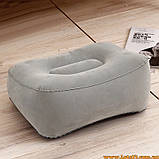 Надувна подушка для роботи відпочинку подорожей подушка для голови ніг автомобільна, фото 9
