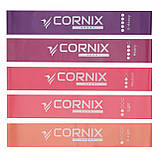 Гумки для фітнесу 1-20 кг Cornix Mini Power Band набір 5 шт еспандери фітнес-гумки стрічкові W_1878, фото 4