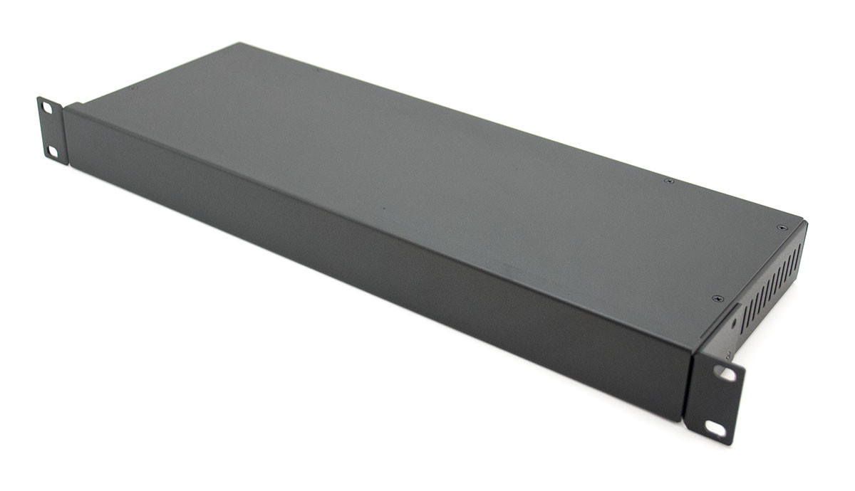 Корпус металевий MiBox Rack 1U, модель MB-1160vS (Ш483(432) Г162 В44) чорний