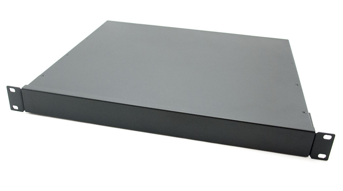 Корпус металевий MiBox Rack 1U, модель MB-1370S (Ш483(432) Г372 В44) чорний, фото 1