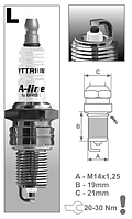 Свеча зажигания BRISK A-Line 13 LR15YCY1/13 Brisk комплект