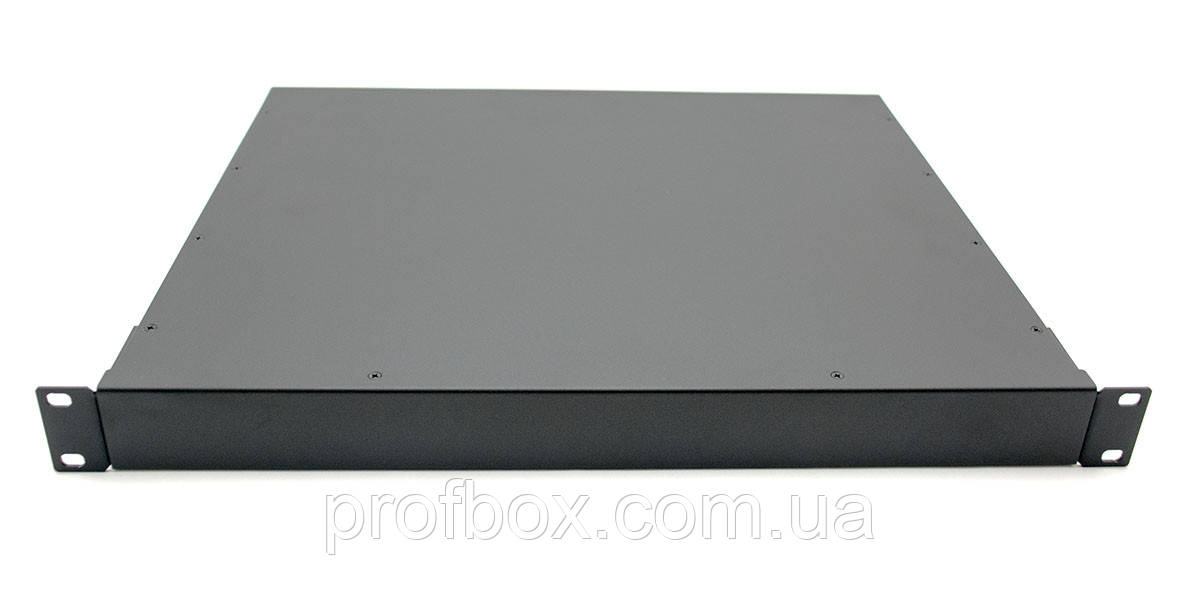 Корпус металевий MiBox Rack 1U, модель MB-1370SP (Ш483(432) Г372 В44) чорний