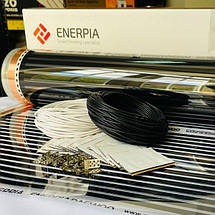 Комплект нагрівальна плівка тепла підлога під ламінат Enerpia EP 220 Вт/м² (Корея) + механічний терморегулятор, фото 3
