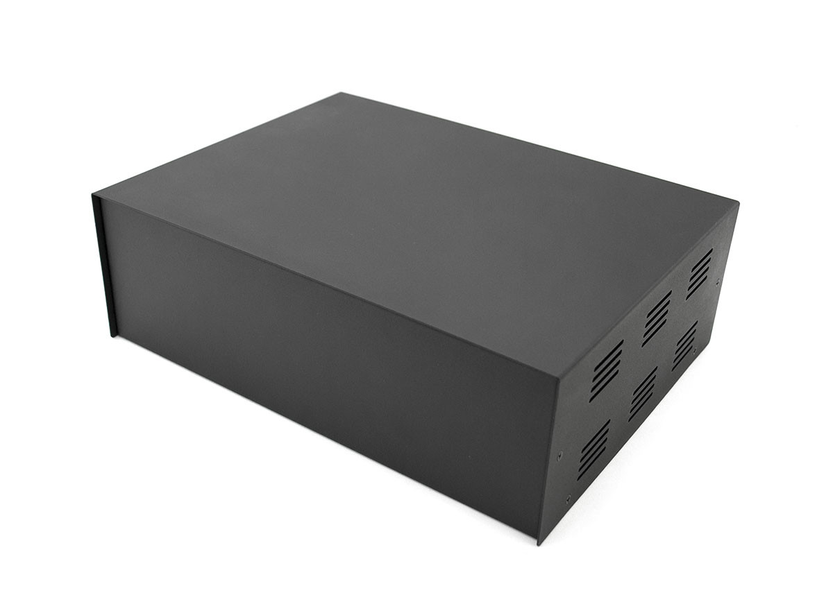 Корпус металевий MiBox MB-40 (Ш304 Г230 В100) чорний, фото 1