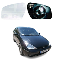 Стекло зеркала наружуное Ford Focus 2004-> левое, с обогогревом (FPS)
