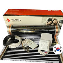 Комплект нагрівальна плівка тепла підлога під ламінат Enerpia EP 220 Вт/м² (Корея) + механічний терморегулятор, фото 3