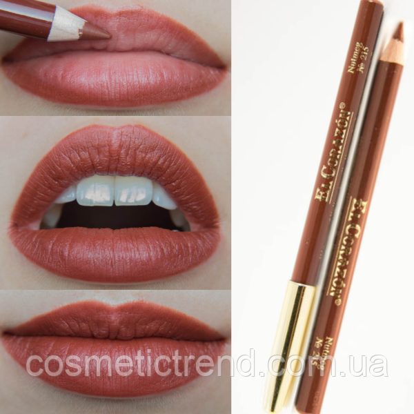 Олівець контурний для губ дерев'яний No215 Nutmeg El Corazon Perfect Lips