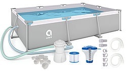 Басейн каркасний 15в1 Avenli 300х65 см 2815 прямокутний для дітей відпочинку W_2065
