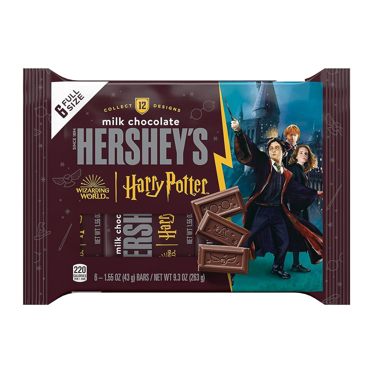 Шоколад HERSHEY'S Milk Chocolate Harry Potter Halloween Candy Bars 263 g