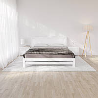 Кровать Munger Хела 180х200 см, ламель 4,5 см, Массив бука, Білий