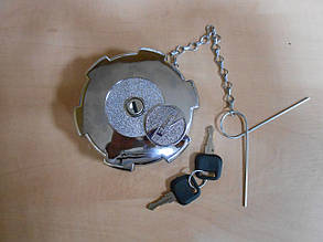 Кришка бака 80mm метал с ключем+цепочка M7086 PS-TRUCK универсальная DAF, MAN, MERS, IVECO, RVI, VOLVO...