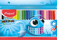 Фломастеры COLOR PEPS Ocean, 24 цветов Maped (Франция)