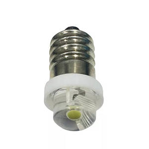 LED-лампочка для ліхтарика Е10 4.5 V 4300 K тепло-біле світло +- Non-polarity