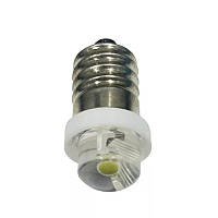 LED лампочка для фонарика Е10 9V 4300K тепло-белый свет +- Non-polarity