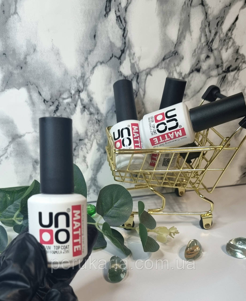 Топ для нігтів UNO Matte Top Coat матовий 15 мл