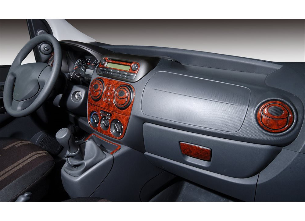 Декоративні накладки на панель Дерево для Peugeot Bipper 2008↗ рр.