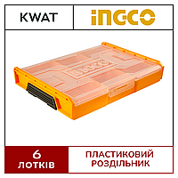 Організатор для зберігання дрібних деталей INGCO 13" 340×250×60мм рукоділля риболовлі шурупів гайок