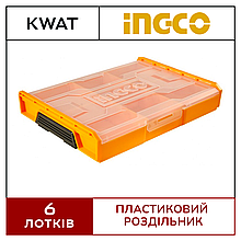 Організатор для зберігання дрібних деталей INGCO 13" 340×250×60мм рукоділля риболовлі шурупів гайок