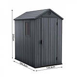 Садовий сарай під інструмент Дарвін 4х6, фото 2