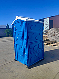 Туалет-кабінка вуличний синій, пластиковий біотуалет для вулиці та дачі, фото 10