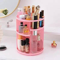 Органайзер для косметики 360 ° Rotation Cosmetic Organizer. Поворотний органайзер для косметики. Розовый