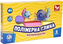 Полімерна глина, флуоресцентна, 6 кол., "Школярик", 83911902-UA