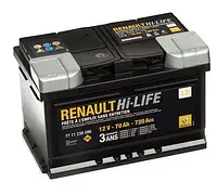 Аккумуляторная батарея Renault Original Start-Stop EFB 12В 70Ач 720А(EN) R+ 7711575175 акб Рено