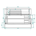 Помаранчевий диван-ліжко двох'ярусне з матрацами трансформер, фото 6