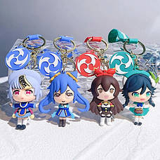 Силіконовий брелок з персонажем гри Genshin