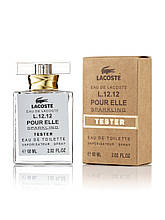 Тестер 60ml Gold жіночий Eau De Lacoste L. 12.12 Pour Elle Sparkling