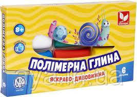 Полімерна глина, 6 кол., "Школярик", 83911901-UA