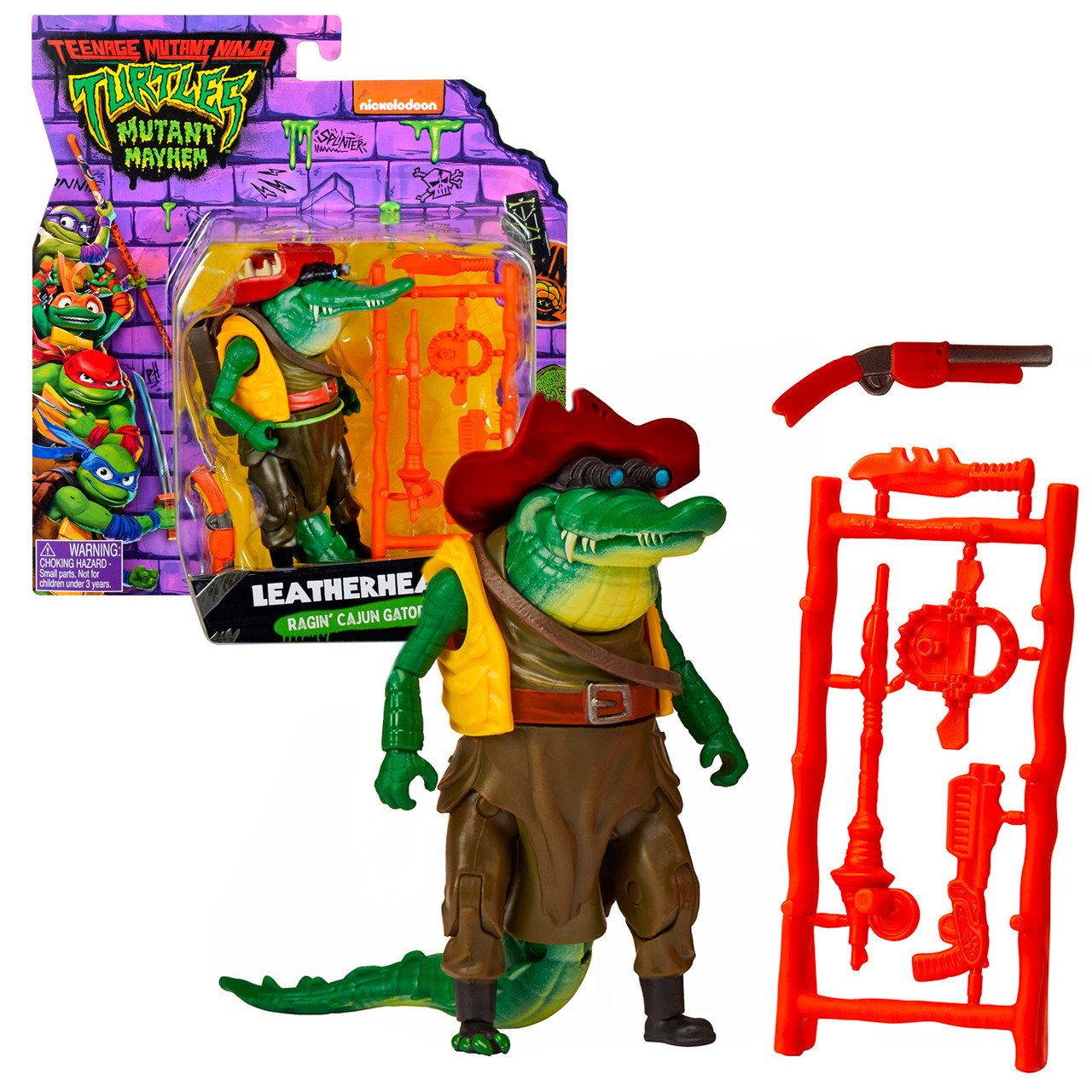 Ігрова фігурка Черепашки-Ніндзя Мovie III – Лезерхед, Mutant Mayhem, шарнірна, 11,5*8*5см ( 83294), фото 1