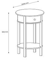 Тумба приліжкова кругла біла, hotdeal, фото 2