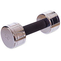 Гантель для фітнесу 4 кг хромована Record (1 шт.) DB5202-4