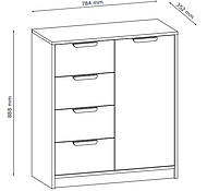 Великий комод на 4 шухляди hotdeal, фото 3