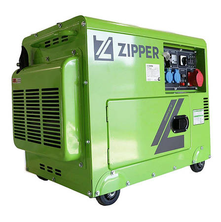 Дизельний генератор Zipper ZI-STE7500DSH 220/380 В, фото 2