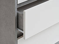 Комод великий на 6 шухляд білий/цемент hotdeal, фото 2