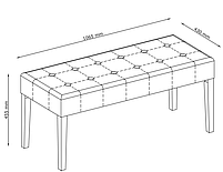 Лавка банкетка в передпокій сіра/амбук. hotdeal, фото 5
