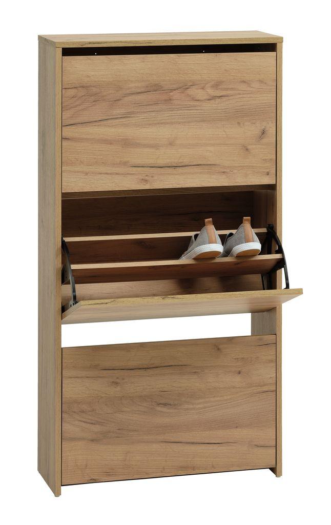 Шафа для взуття на 3 шухляди колір натур. дуб hotdeal, фото 1