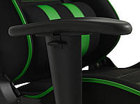 Крісло геймерське компютерне чорно зелена - Сітка (Металева основа, Зйомна подушка) hotdeal, фото 5