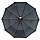 Оптом чоловіча складана парасолька напівавтомат від Bellissimo, є антивітер, чорний, 458, фото 3