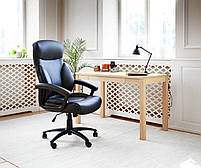 Крісло офісне керівника Штучна шкіра.Регульована висота та механізм плавного нахилу спинки hotdeal, фото 4