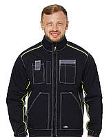 Куртка рабочая ФОРВАРД, гарда (65%п/э+35%х/б), черный/серый