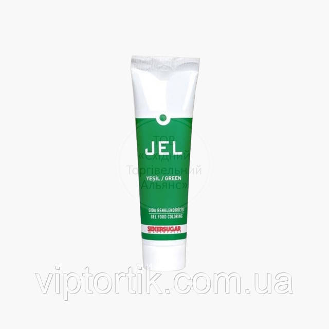 Гелевий водорозчинний барвник Seker&Sugar — Зелений — 100 г, фото 1