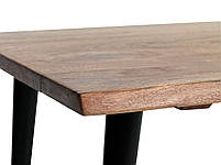 Стіл кавовий 110 см натуральний (Метал, Масив акації)  hotdeal, фото 4