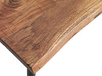 Стіл кавовий 110 см натуральний (Метал, Масив акації)  hotdeal, фото 5