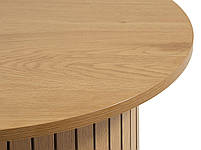 Столик кавовий круглий діаметр 67см, колір дуб hotdeal, фото 3