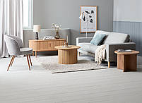 Столик кавовий круглий діаметр 67см, колір дуб hotdeal, фото 6