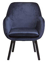 Крісло синій оксамит тканеве (Масив дуба) hotdeal, фото 2